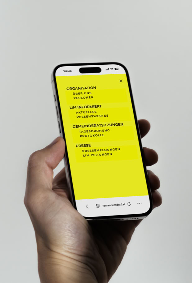 LIM Liste Mannersdorf mobile Website
